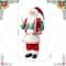 Glitzhome® 18"H Faux Fur Christmas Chef Santa Figurine
